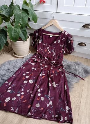 1+1=4🎈цветочное платье для беременных от h&m, размер xs