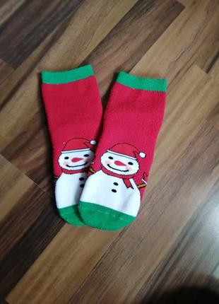 Носочки зимові  новорічні р30-32