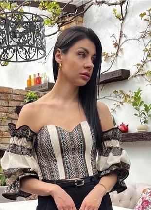 Вишиванка, корсет вишитий з рукавави