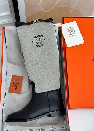 Жіночі брендові чоботи в стилі acciaio hermes