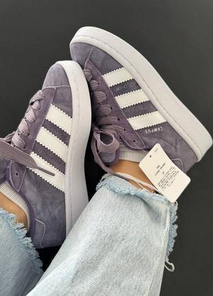 Adidas campus '00s shadow violet / cloud white4 фото