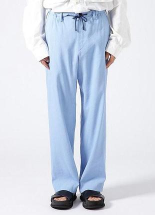 Льняные брюки dries van noten Fem оригинал