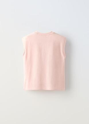Футболка оверсайз з принтом zara 3