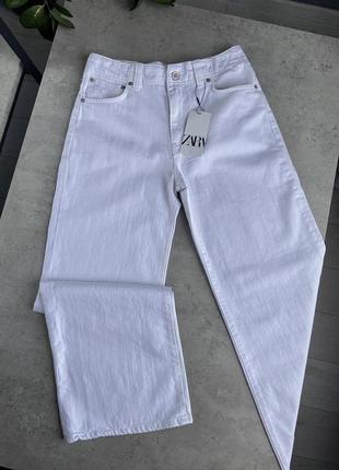 Джинси прямого крою палаццо zara