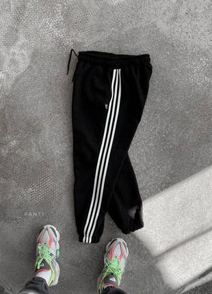 Чоловічі спортивні штани adidas у чорному кольорі premium якості на кожен день