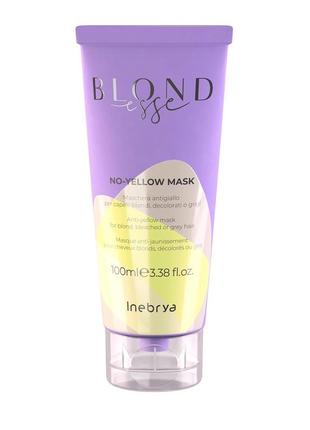 Маска для осветленных или седых волос inebrya blondesse no-yellow mask