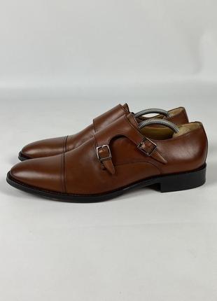 Чоловічі монки / туфлі steppin' out шкіряні коричневі оригінал розмір 43