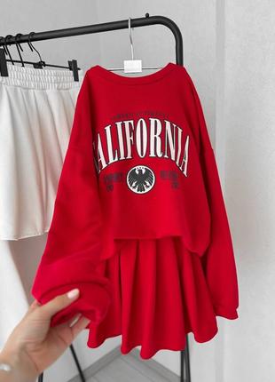 Комплект свитшот + тенниска.двухнитка петля