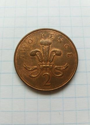 2 пенса 2006 года. крупнобритания
