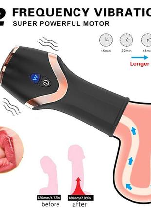 💋 мастурбатор мужской автоматический эффект сосания члена