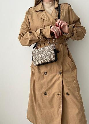 Светлая женская кожаная сумка dkny оригинал без бирки, новая. модель veronica double...