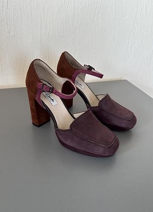 Туфли clarks, женские туфли clarks, clarks, туфлі,женская обувь4 фото