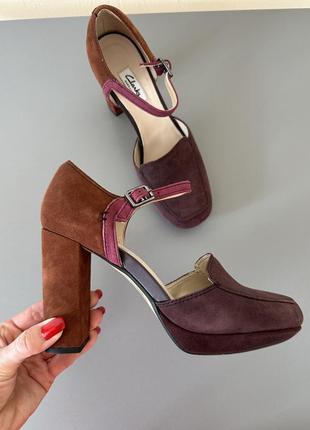 Туфли clarks, женские туфли clarks, clarks, туфлі,женская обувь2 фото