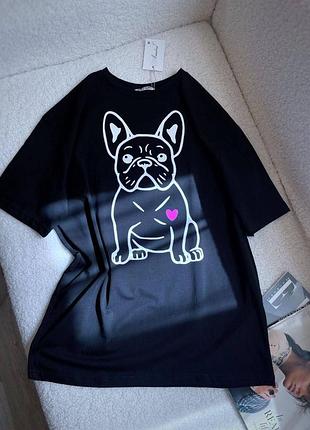 Футболка стильная черная