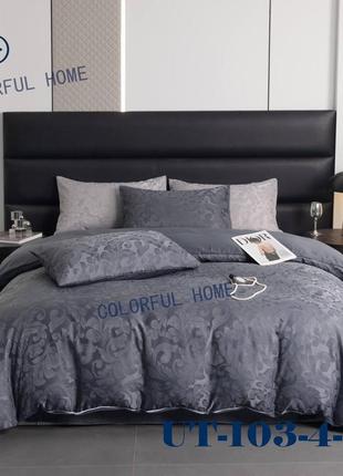 Новинка комплект постільної білизни жакард-сатин