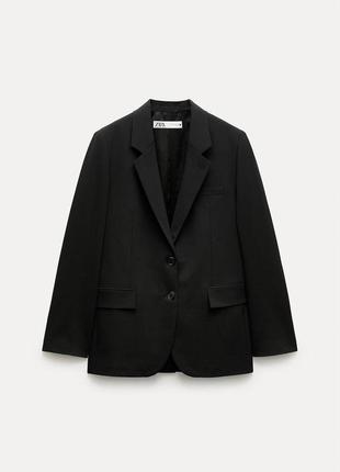 Блейзер zw collection оверсайз с шерстью зара3 фото