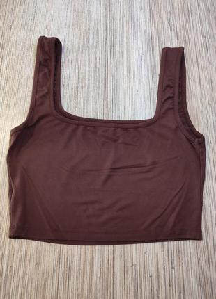 Топ шоколадного цвета р. s