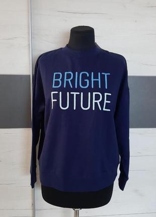 Коттоновый свитшот оверсайз турция кофта размер s-m худи