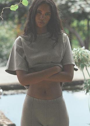 Варена футболка сіра zara new