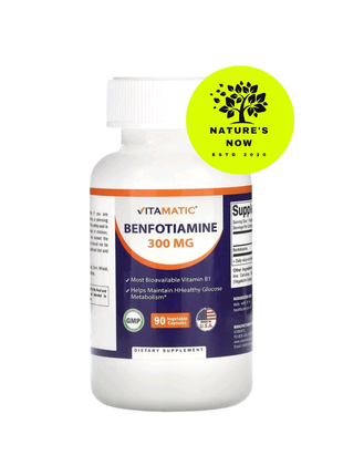 Бенфотіамін 300 мг — 90 капсул/vitamatic, сша