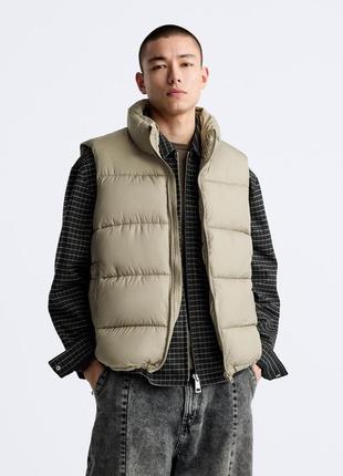 Стьобаний жилет zara (p. xl)