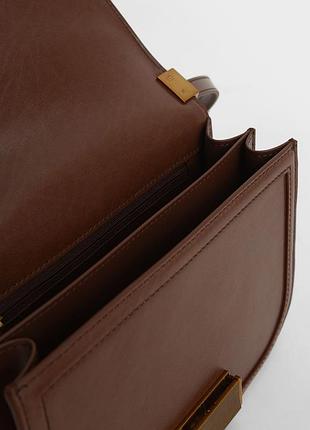 Сумка charles &amp; keith (темно-коричнева) 5