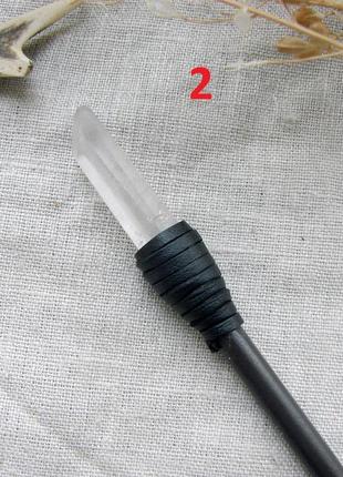 Шпилька для волос с кристаллом прозрачного кварца заколка палочка с камнем