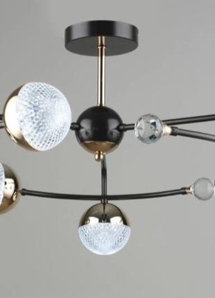 Люстра світлодіодна sirius b n6192/6 coffee+fgd 84w