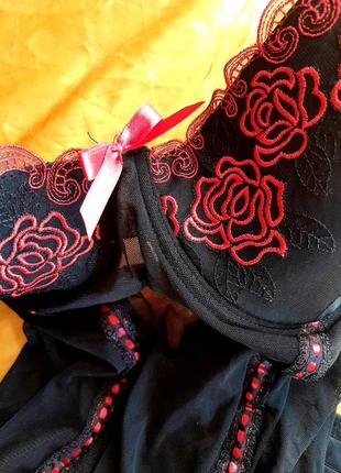 Боди карсет гламурный с креплением для чулок