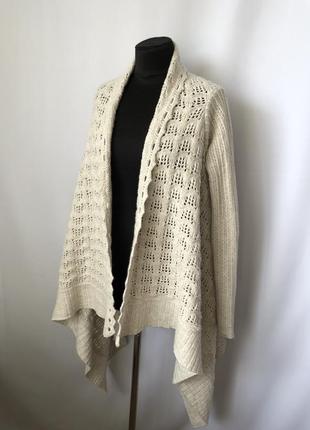 Allsaints белая кофта кардиган кремовая  theo wrap cardigan