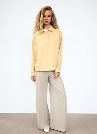 Свитшот желтый поло zara new