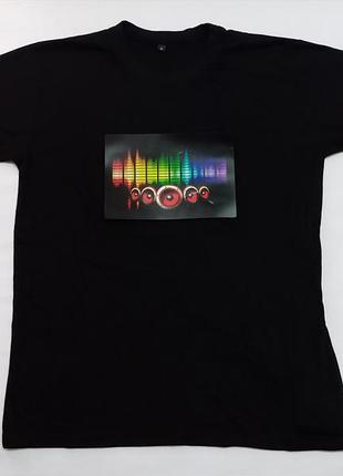 Футболка зі світломузикою