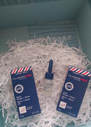 Clarins men shave ease oil олія для гоління пробний зразок, 3 мл.