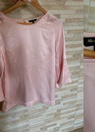 Блуза с воланами massimo dutti