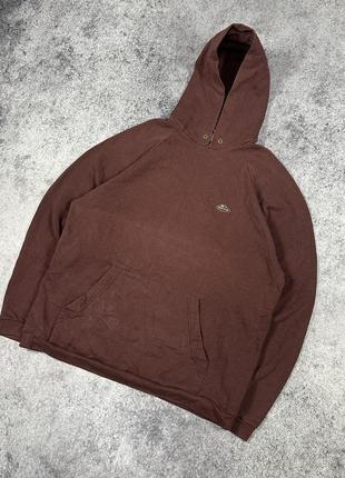 Классное коричневое худи fruit of the loom made in usa оригинал baggy oversized