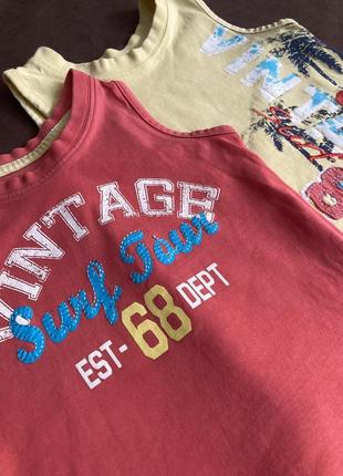 Майки детские matalan набор 2 шт котоновая детская майка