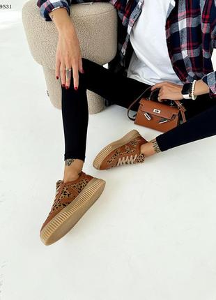 Удобные и качественные кеды с леопардовым принтом