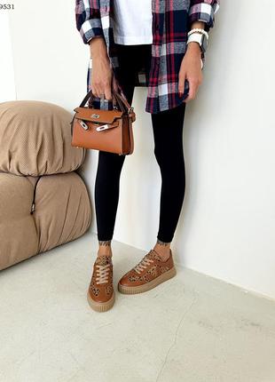 Удобные и качественные кеды с леопардовым принтом