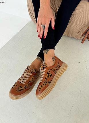 Удобные и качественные кеды с леопардовым принтом
