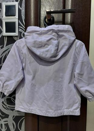 Легкая куртка, ветровка с минни от waikiki лавандового цвета 1-2 года9 фото