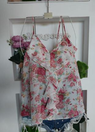 Майка топ на бретелях