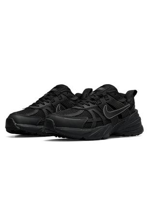 💎чоловічі кросівки nike runtekk all black / демісезонні / весняні, літні, осінні / текстиль, шкіра, замша /