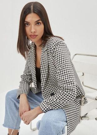 Женский пиджак zara жакет черно белый bershka в клетку блейзер кэжуал lc waikiki casual women’s jacket classic жакет оверсайз піджак блейзер