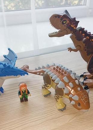 Великі lego динозаври, сумісні з лего, jurassic world