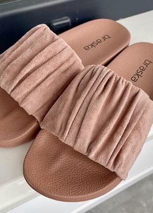 Шльопки комфортні на літо (колір рожевий пудровий, розмір 37)