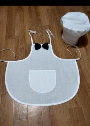 Новый детский костюм повара 0-2 или 3-6 лет