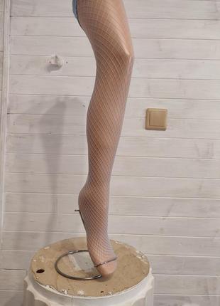 Чулочки сеточкой под пояс,с кружевом