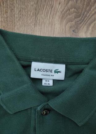 Лонгслів поло lacoste /кофта поло /кофта з коміром lacoste (old money)3 фото