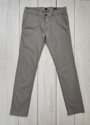 Брюки чинос коттоновые серогол цвета пояс 44 см 34 стрейч