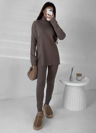 Костюм спортивний в рубчик4 фото